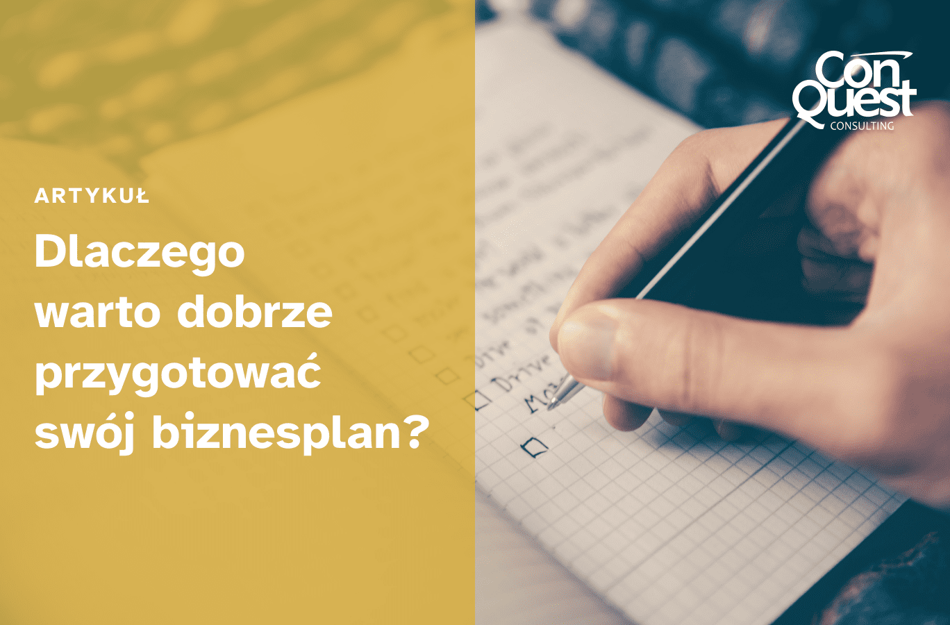 okładka artykułu - Dlaczego Warto Dobrze Przygotować Swój Biznesplan?