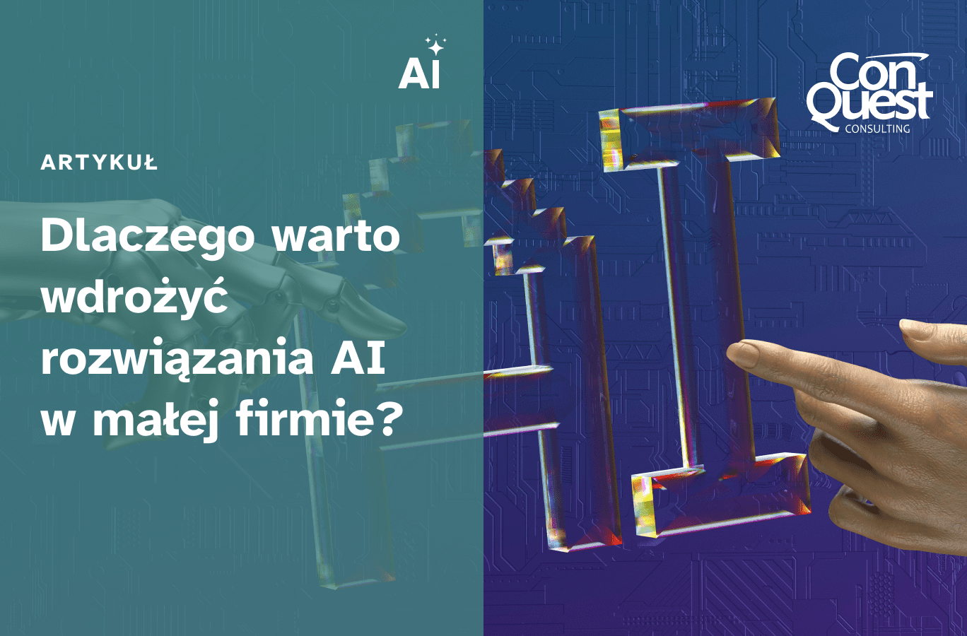 okładka artykułu "Dlaczego warto wdrożyć rozwiązania AI w małej firmie?"