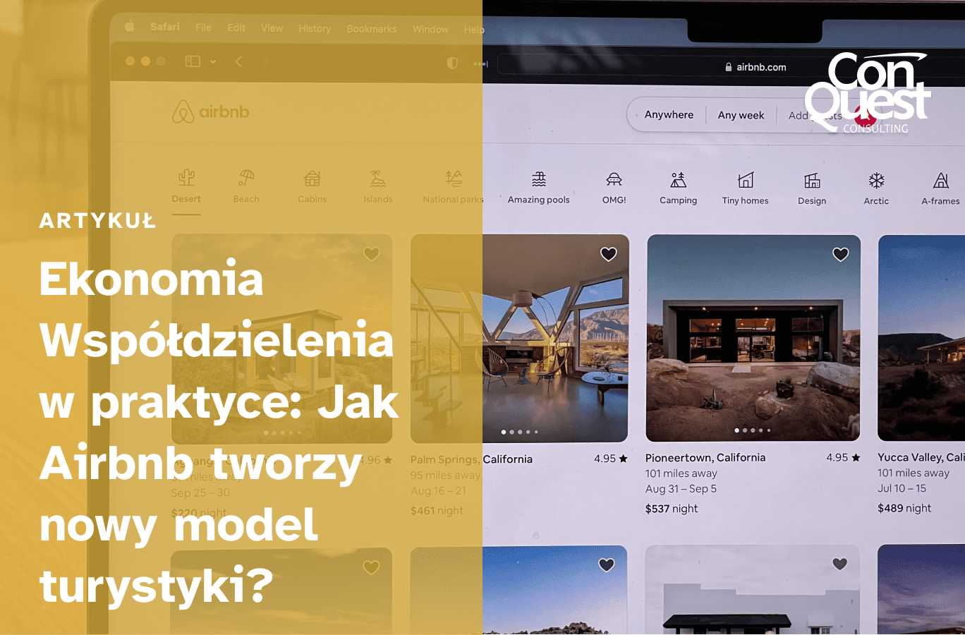 Okładka artykułu "Ekonomia współdzielenia w praktyce: Jak Airbnb tworzy nowy model turystyki"