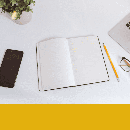 Notizbuch und Geschäftsplan