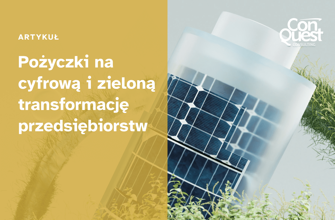 Cubierta del artículo "Préstamos para la transformación digital y verde de las empresas"